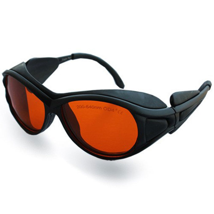 Invisible Ir laser goggles glass for 200-540nm and 800-2000nm laser